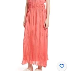Lewit 100% Silk Women's dress coral 18